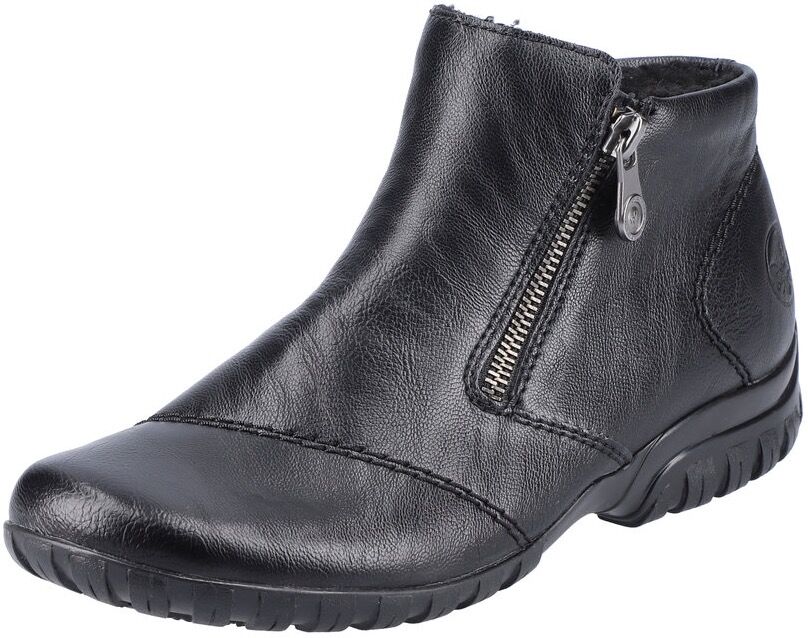 Winterboots RIEKER, Damen, Gr. 38, schwarz, Lederimitat, Schuhe Winterboots, in sportlicher Optik schwarz 38