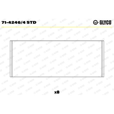 GLYCO Pleuellager 71-4246/4 STD für Citroën