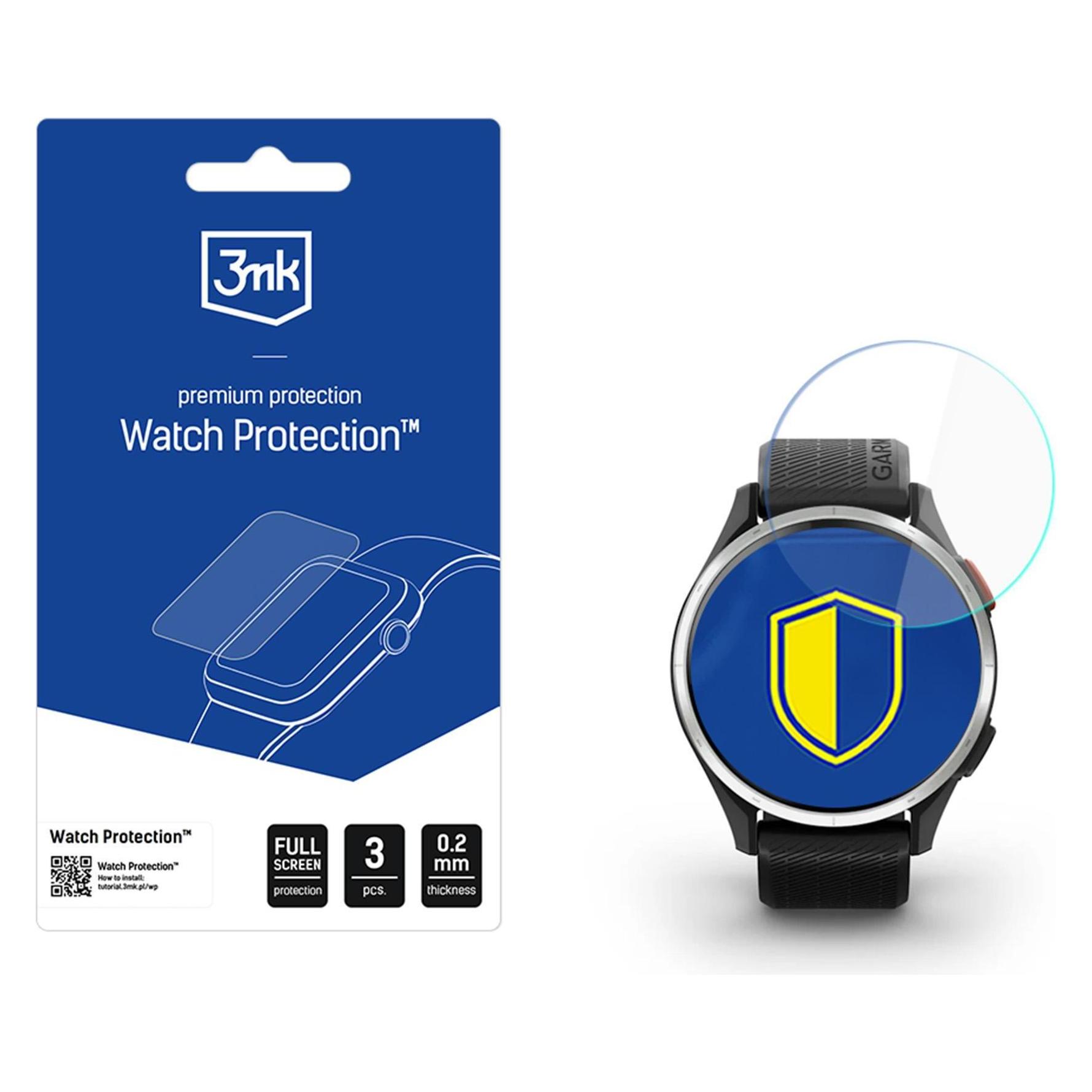 3MK Watch Protection ARC Smartwatch Screen Protector for Garmin Approach S44 / S50 42mm (W-3WPrARC-GAS44/50-0)