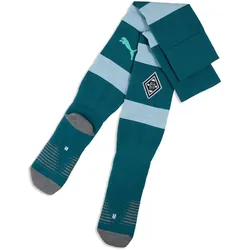 PUMA Borussia Mönchengladbach Striped Stutzenstrümpfe 2026/27 06 - cold green/green glimmer 35-38