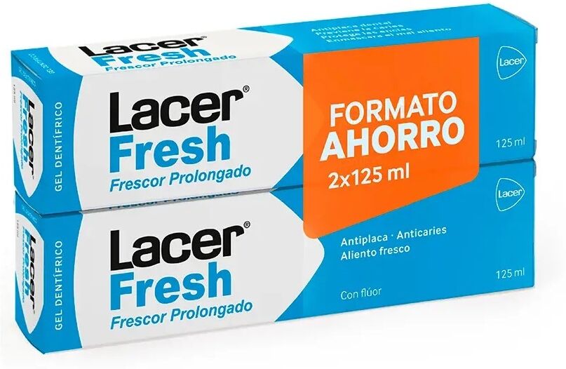 Lacer Fresh Gel Toothpaste 2 x 125 ml