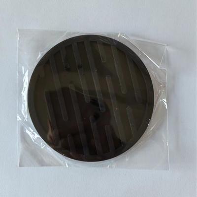 Multicon Wholesale Hub Heat resistant Silicone Coaster, Anti slip Round Striped Beverage Coaster, Water draining Coasters black