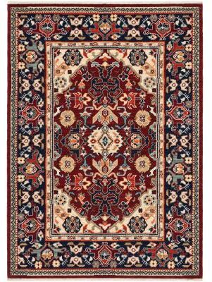 Style Haven Leander Intricate Medallion Fringed Wool Blend Area Rug