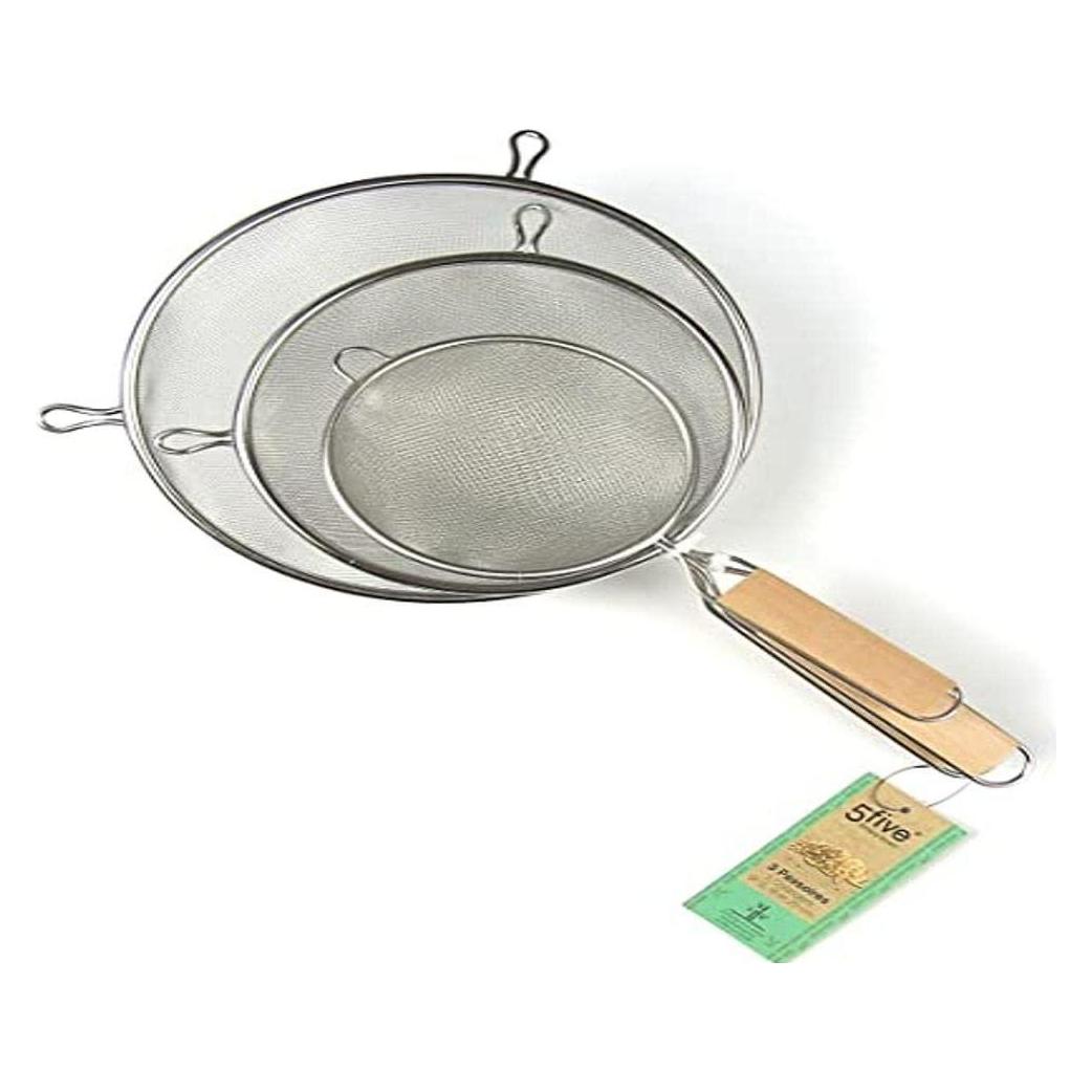 5Five Sieb-Set Secret de Gourmet Holz Edelstahl (3 Stücke) (12 cm) (42894896)