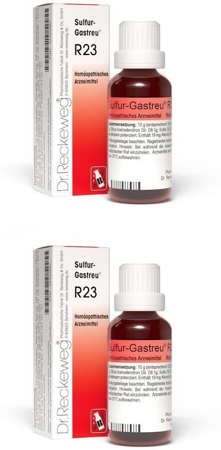 Dr. Reckeweg Sulfur-Gastreu R23 Mischung 2x 2x22 ml