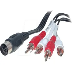 AVK 115 - Audio-/ Video Kabel, 4x Cinch Stecker auf 5-pol DIN Stecker