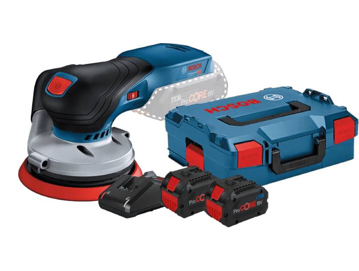 Bosch Professional GEX 18V-125 8,0 Ah ProCORE Accu (2x) Starterspakket