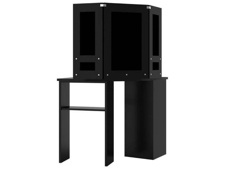 Promotion mai  * Coiffeuse d'angle avec LED Noir 111x54x141 5 cm EU53326534