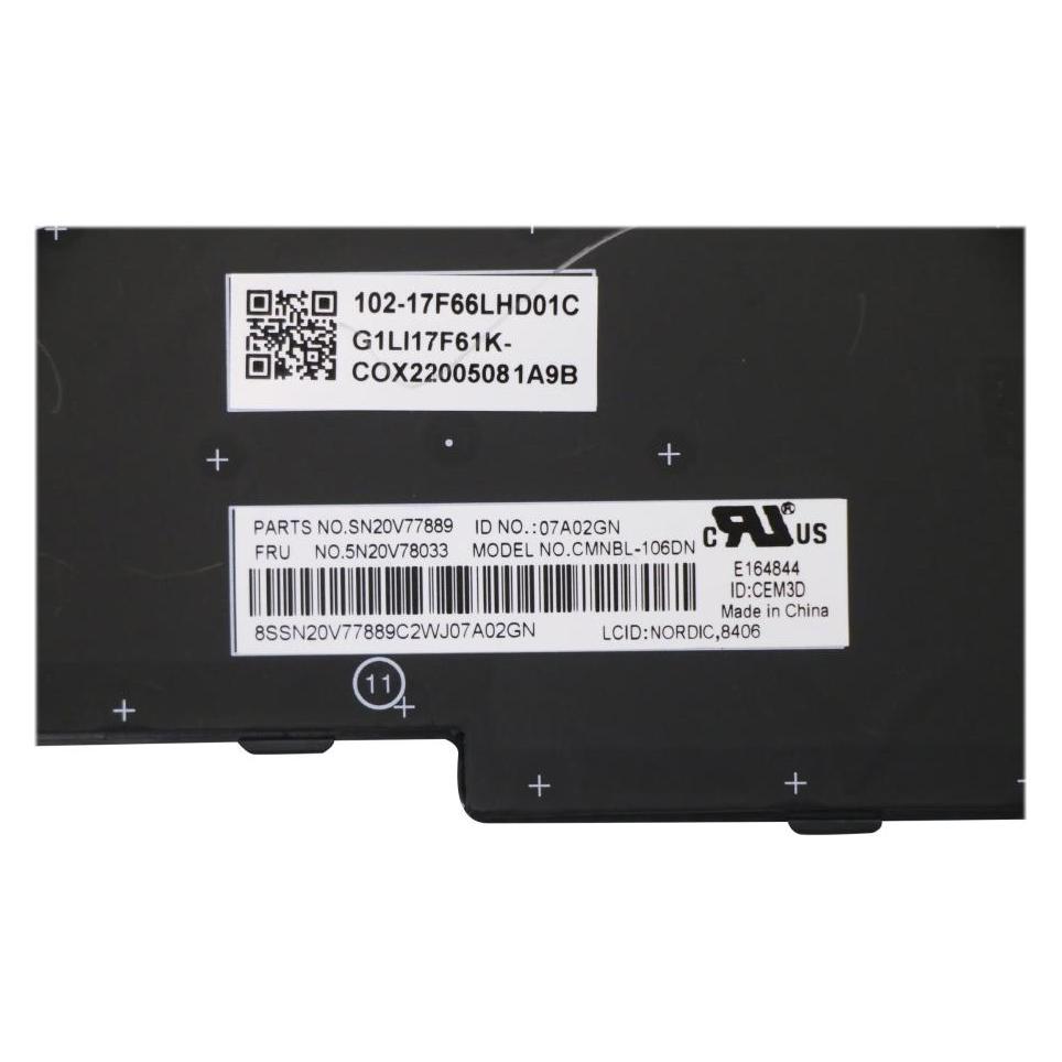 Lenovo CMNM-CS20,BK-BL,CHY,NORDIC (5N20V78033)