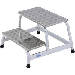Krause Krause 805027, Aluminium, Aluminium, 2 Schritte, TUV, EN14183, 400 mm, 4,8 kg 805027CO Aluminium Montagetritt Arbeitshöhe (max.): 2.40 m Silber 5 kg