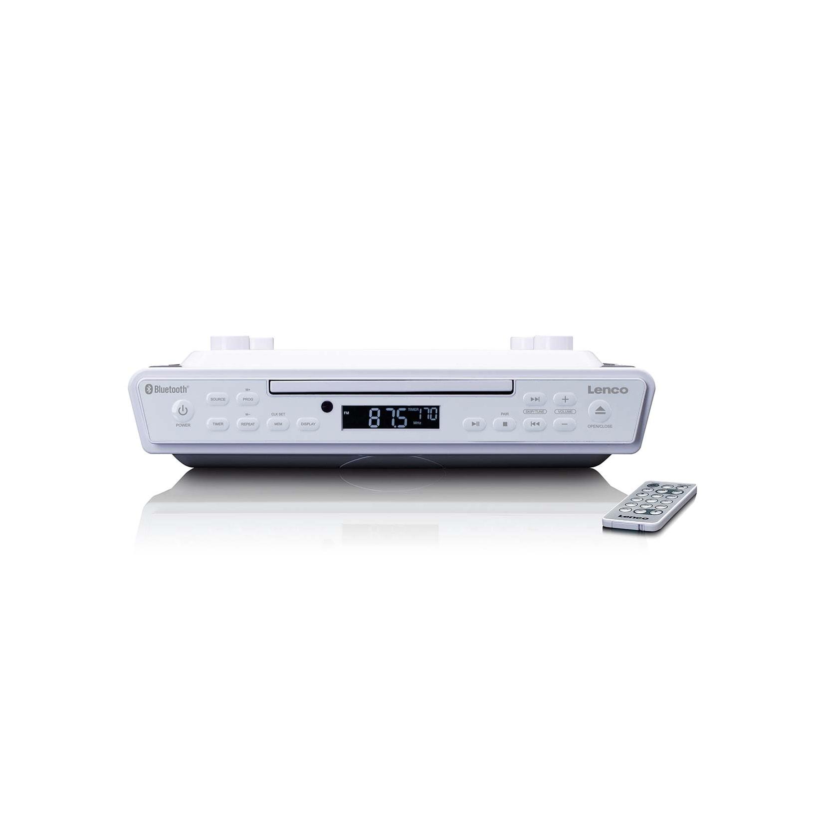 Lenco Küchenradio mit CD, Bluetooth® und Fernbedienung Weiß