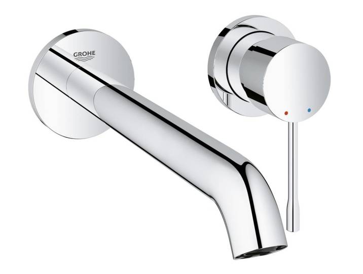 Essence - Façade de Mitigeur monocommande 2 trous lavabo Taille L chrome (19967001)