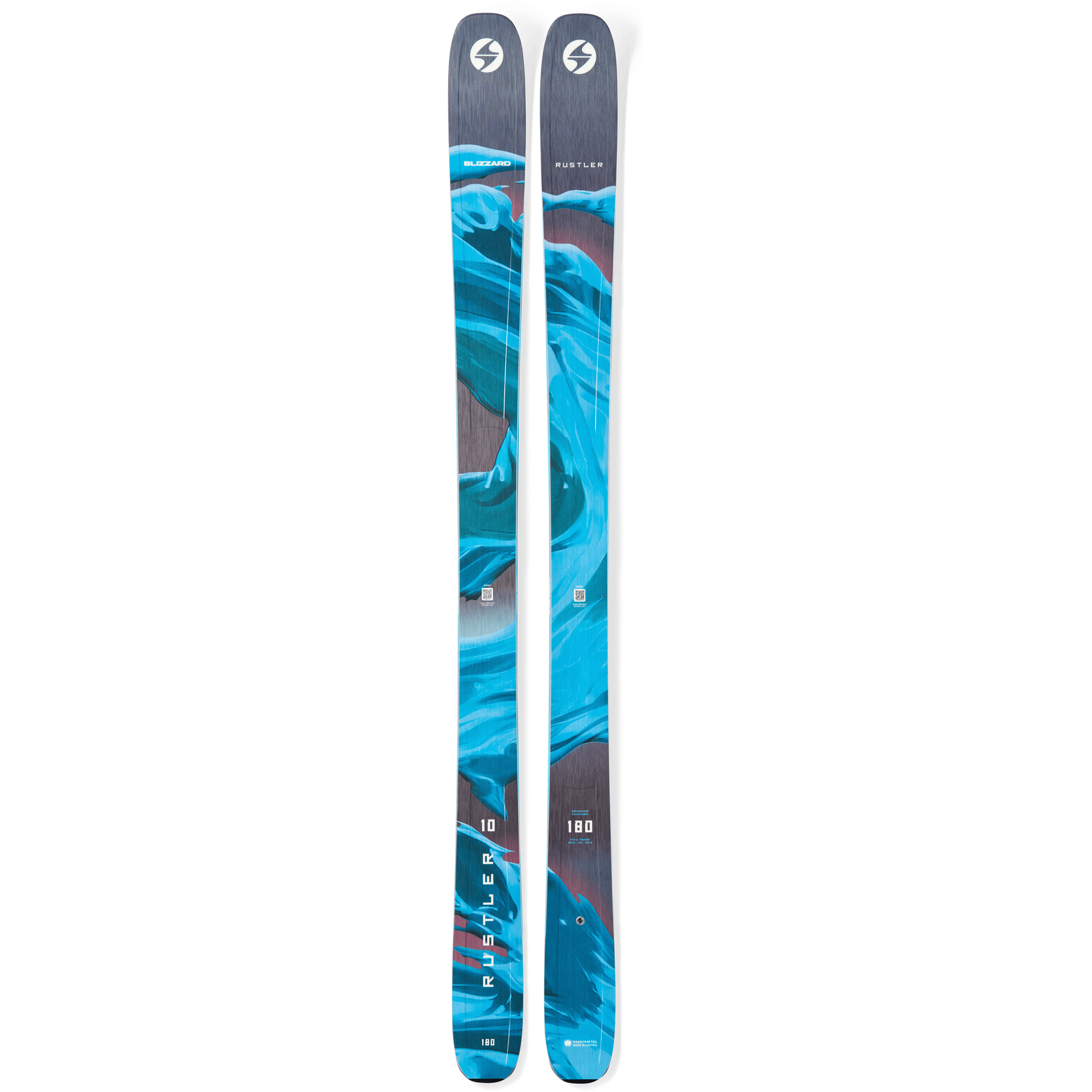 Blizzard Rustler 10 Flat Freerideski 26/27 Ski blau Größe 174CM Freeride
