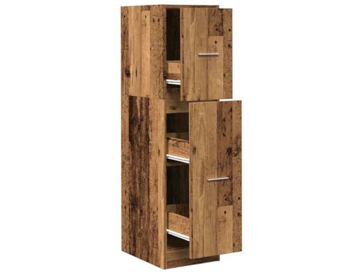 Heofavd Apothekerschrank Altholz-Optik 30x41x118 cm Holzwerkstoff