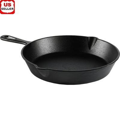 Heritage Flame 10.5" Pre Seasoned Cast Iron Skillet For Even Heat & Campfire Cooking Heritage Flame 10.5" Pre Seasoned Cast Iron Skillet For Even Heat & Campfire Cooking
