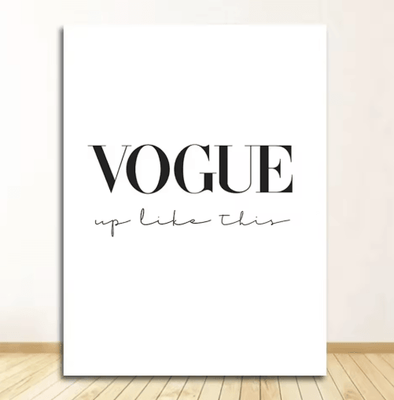 Inspire Picks Vintage Perfume Fashion Wall Art Elegant Woman Canvas Print Decor b 50x70cm Unframed