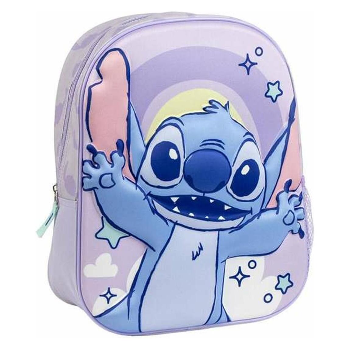 Cerdá Schulrucksack 3D Stitch Lila 25,0 x 31,0 x 10,0 cm (8445484510027)