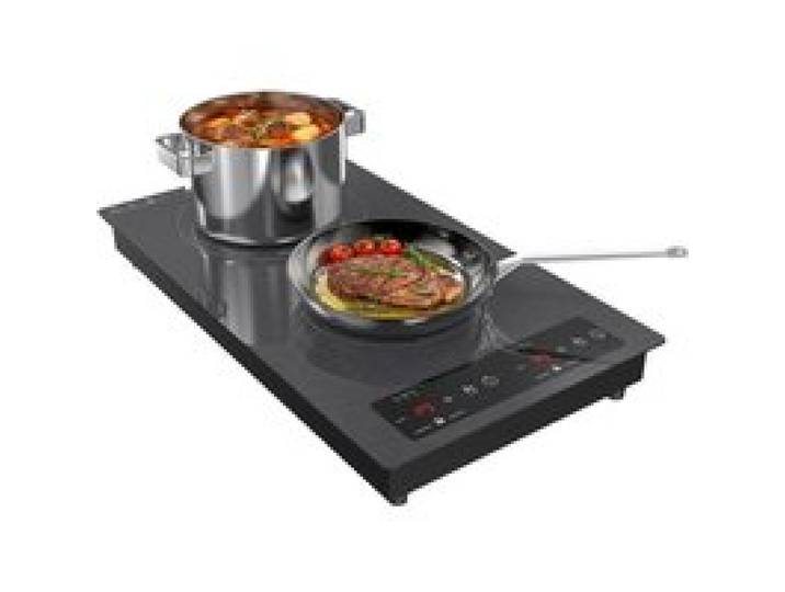 Plaque Induction 2 Feux 3000W Plaque De Cuisson Électrique 51Cm Encastrable Et Pose Libre Réchaud Avec Sécurité Enfant Ou Minuter
