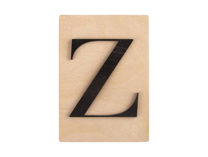 Holz-Buchstabe Z, FSC Mixed Credit, 10,5x14,8cm