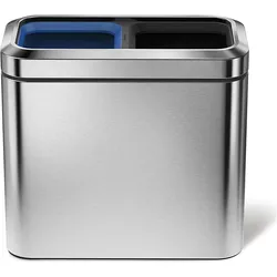 Simplehuman Abfalleimer, Abfalleimer, Silber