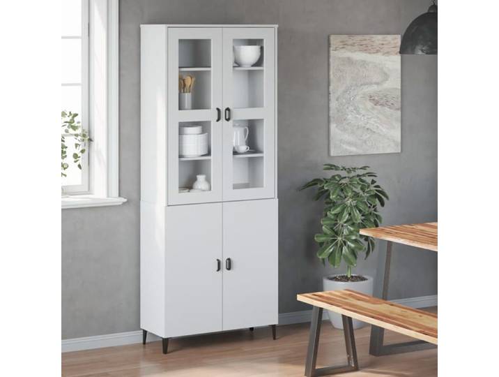 (SOLDE d'été) Placards et tiroirs/Dessus pour Buffet bas - Décor salon - VIKEN blanc bois d'ingénierie *aspect pratique3681864