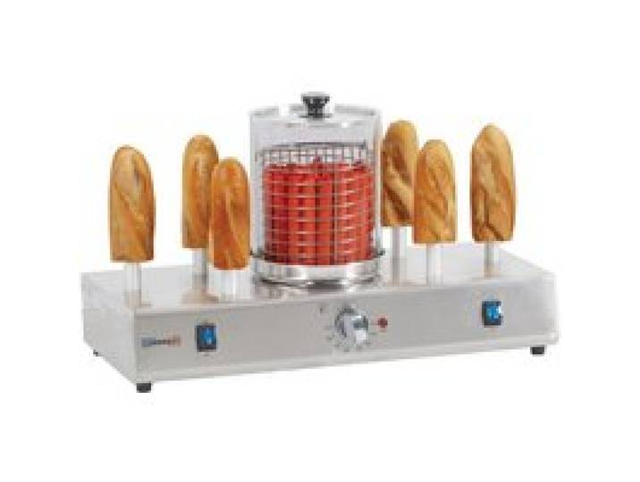 Machine à hot dog 6 plots chauffants - Casselin