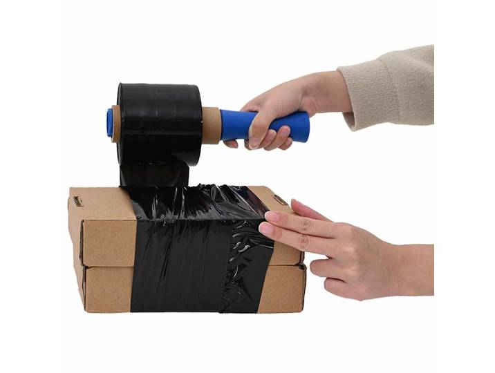 vidaXL Stretchfolien 50 Stk. Schwarz 23 μm 10 cm x 150 m