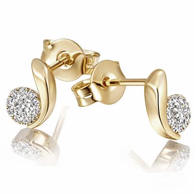 Paar Ohrstecker GOLDMAID, gold (goldfarben), Ohrringe, Damen, Gelbgold 333 Gelbgold 375 Gelbgold 585 Gelbgold 750, Gelbgold 333, Gelbgold 375, Gelbgold 585, Gelbgold 750
