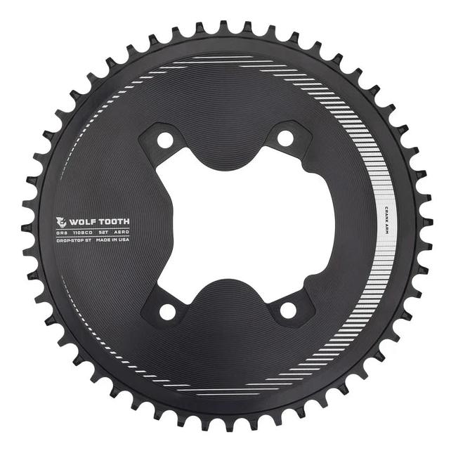 Wolf Tooth 110 BCD Asymmetric 4-Arm Kettenblatt Shimano GRX für HG+ 12-fach Kette (48) (40189527)