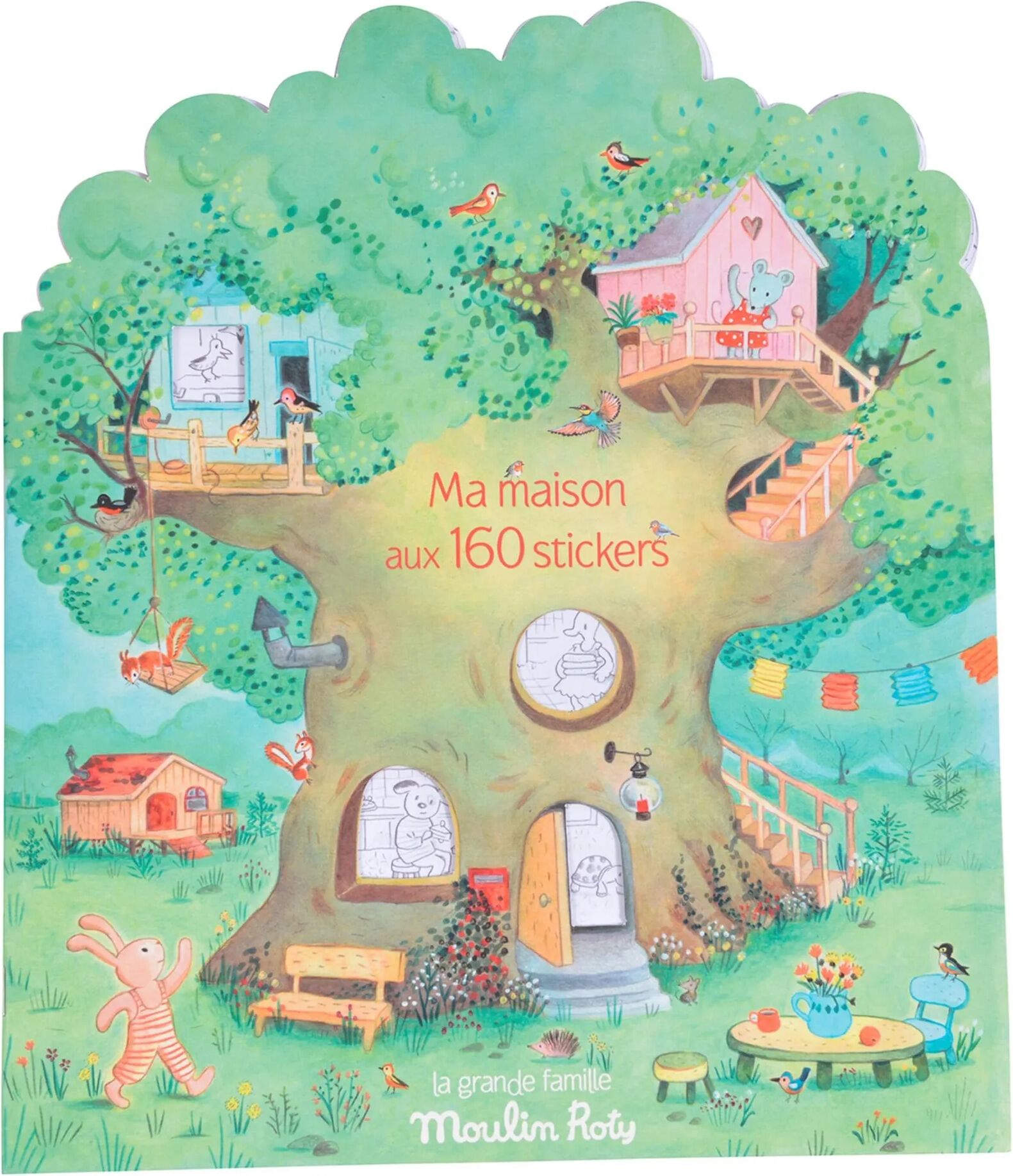 Moulin Roty Cahier de stickers - La grande famille Multicolore taille unique