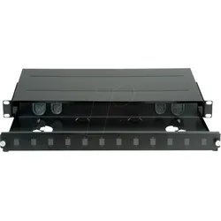 ROLINE 21170350 - 19'' LWL Gehäuse, 1HE, 12x SC-Simplex / LC-Duplex, unbestückt