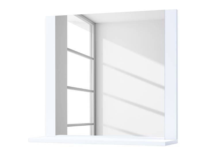 Spiegel Lendas 60cm Weiß/Weiß Spanplatte, beschichtet 60cm