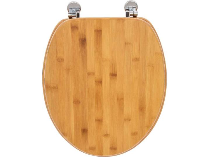 Abattant de WC en bois\, 100% bambou\, charnières en zinc
