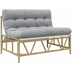vidaXL Gartenbank Hellgrau 110 x 75 x 71 cm Stahl