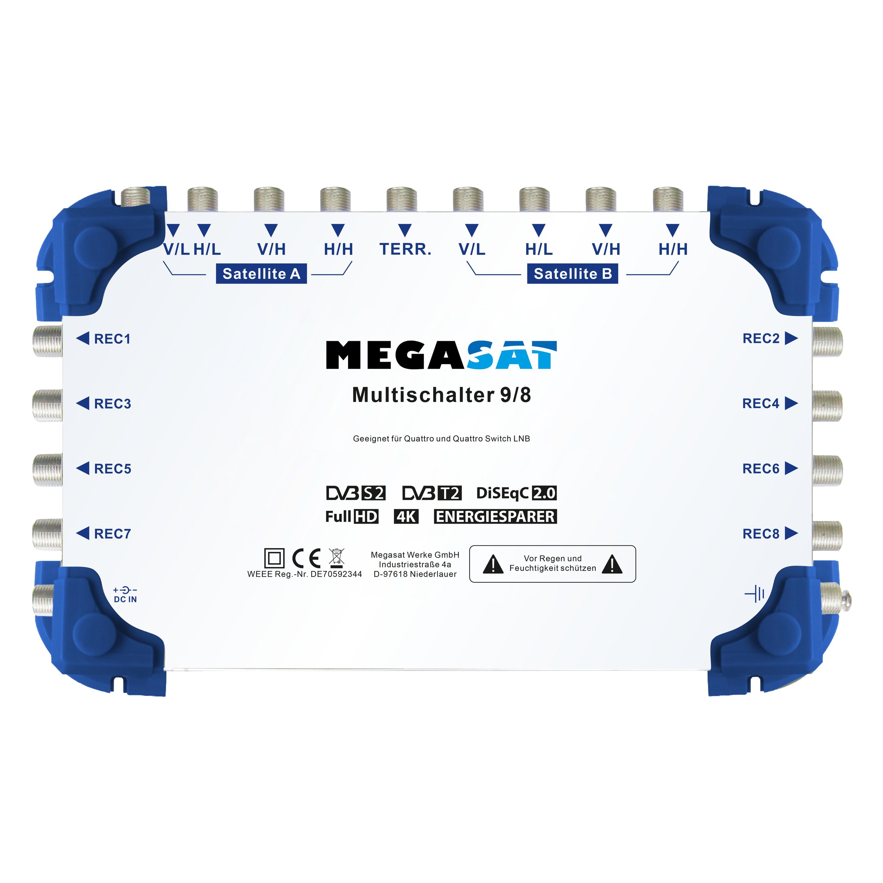 Megasat Multiswitch 9/8 (Multischalter) (0600151)