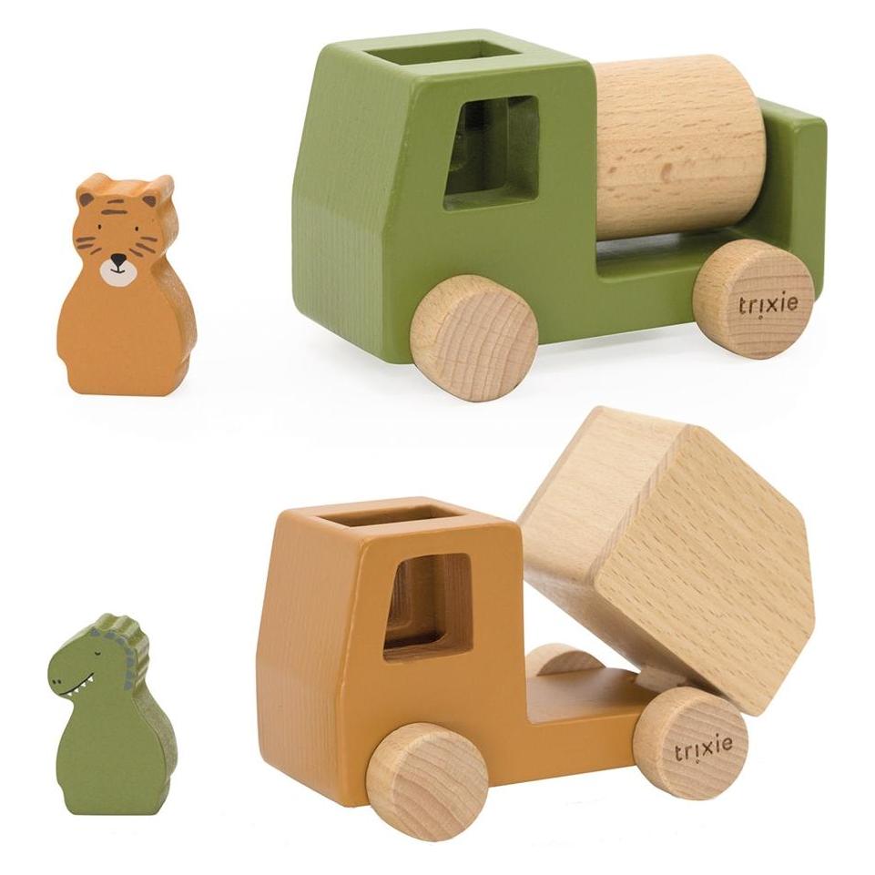 Trixie Baby Bauwagen Set aus Holz mit Tieren (MQ3) (36-270)