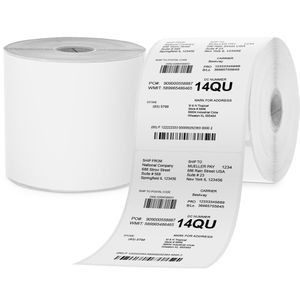 GG-image Thermoetiketten 21251, weiß, 30 x 30mm, 250 Stück, Thermodirekt