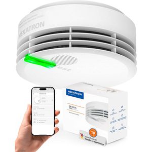 Hekatron Rauchmelder Genius Plus, 10 Jahre Laufzeit, 85 dB, VdS-geprüft, mit Q-Label, 10 Stück