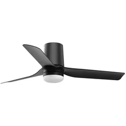 DC Deckenventilator Mini Punt Tub Schwarz mit LED