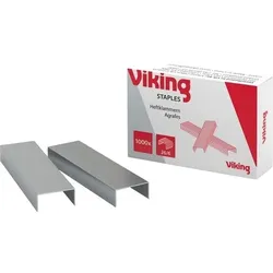 Viking Heftklammern 26/6 5619474 Draht Silber 1000 Stück