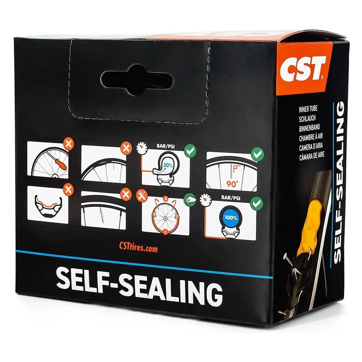 CST TUBES 27.5x1.90/2.125 FV 48mm SELF SEALING (Presta (SV), 27.5", 48 mm) (C54-27X190-212FV48CS)