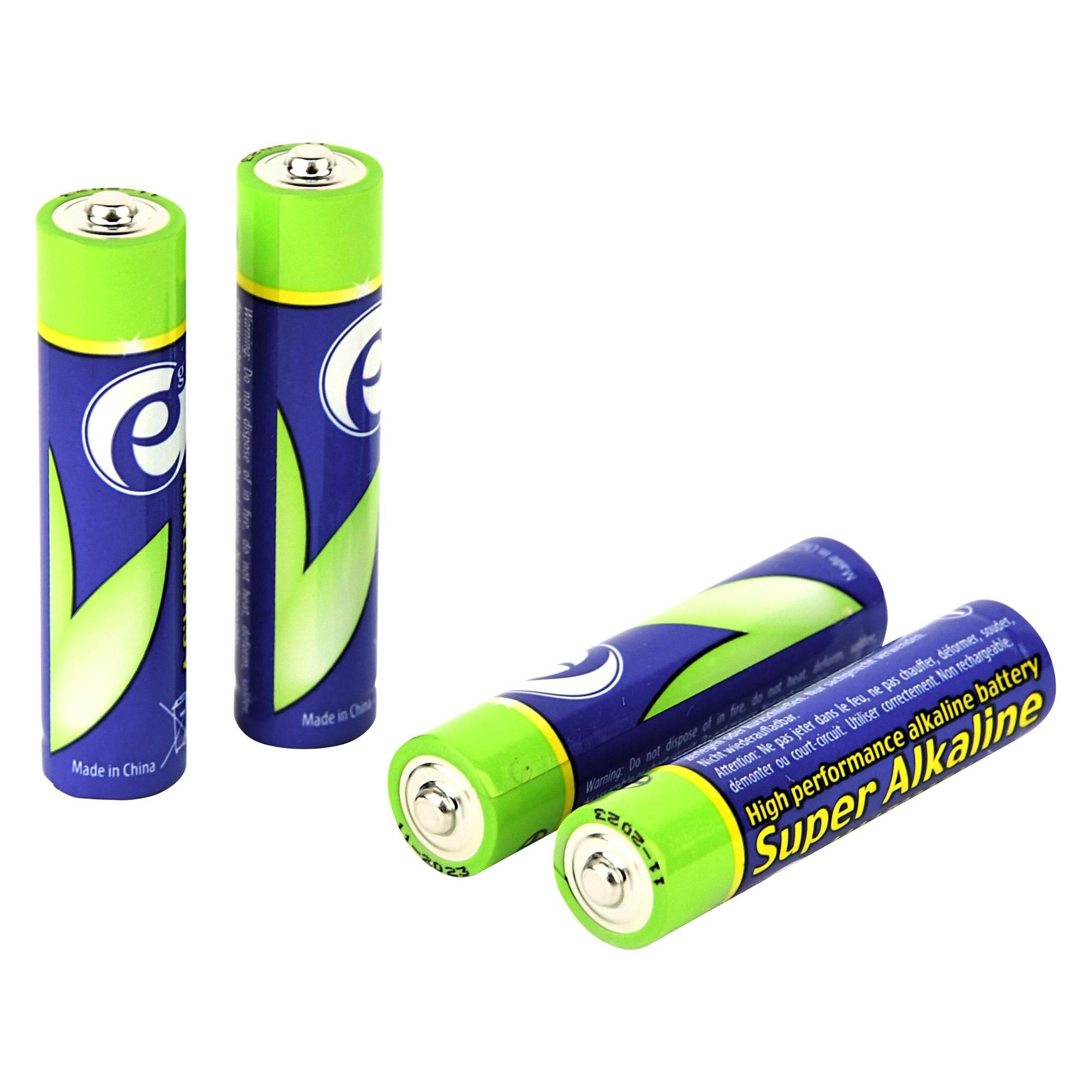 Gembird Battery Set alkaline ENERGENIE EG-BA-AAA4-01 x 4 - Batterie - Micro (AAA) Einwegbatterie Alkali (4 Stk., AAA, 1300 mAh) (EG-BA-AAA4-01)