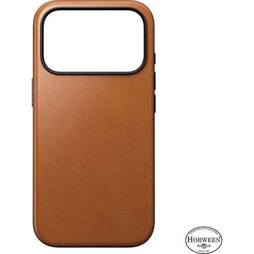 Nomad Modern Leather Case iPhone 18 Pro Saddle Hw.