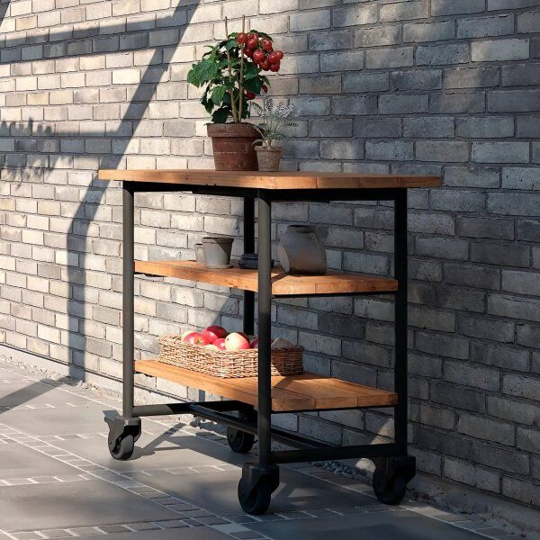 Plus Urban Picnic Grillbord 2 Hylde, Thermowood