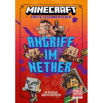 Minecraft Erste Leseabenteuer. Angriff im Nether, Gebundene Ausgabe von Caleb Zane Huett,Mojang AB, Schneiderbuch, 978-3-505-15316-7