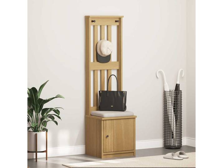 vidaXL Garderobenständer SANDNES 45x40x159,5 cm Massivholz Kiefer