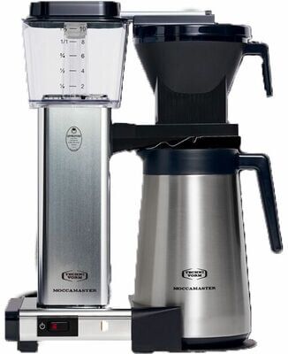 Moccamaster Kbgt Alu Poliert Mit Isolierfunktion 1,25l + Geschenk - - MaxiCoffee