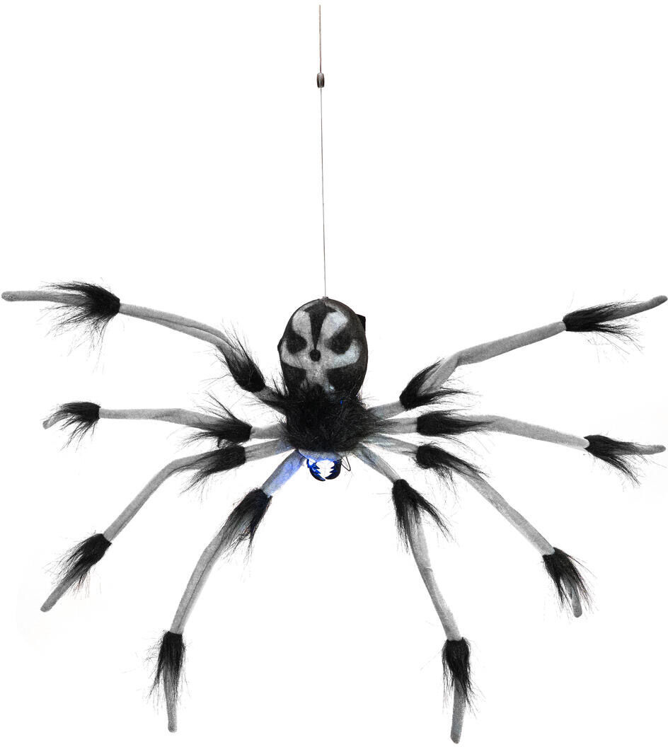 Europalms Halloween Abseilende Dekospinne, Animiert, 60cm