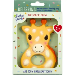 Die Spiegelburg - Beißring aus Naturkautschuk Giraffe - BabyGlück