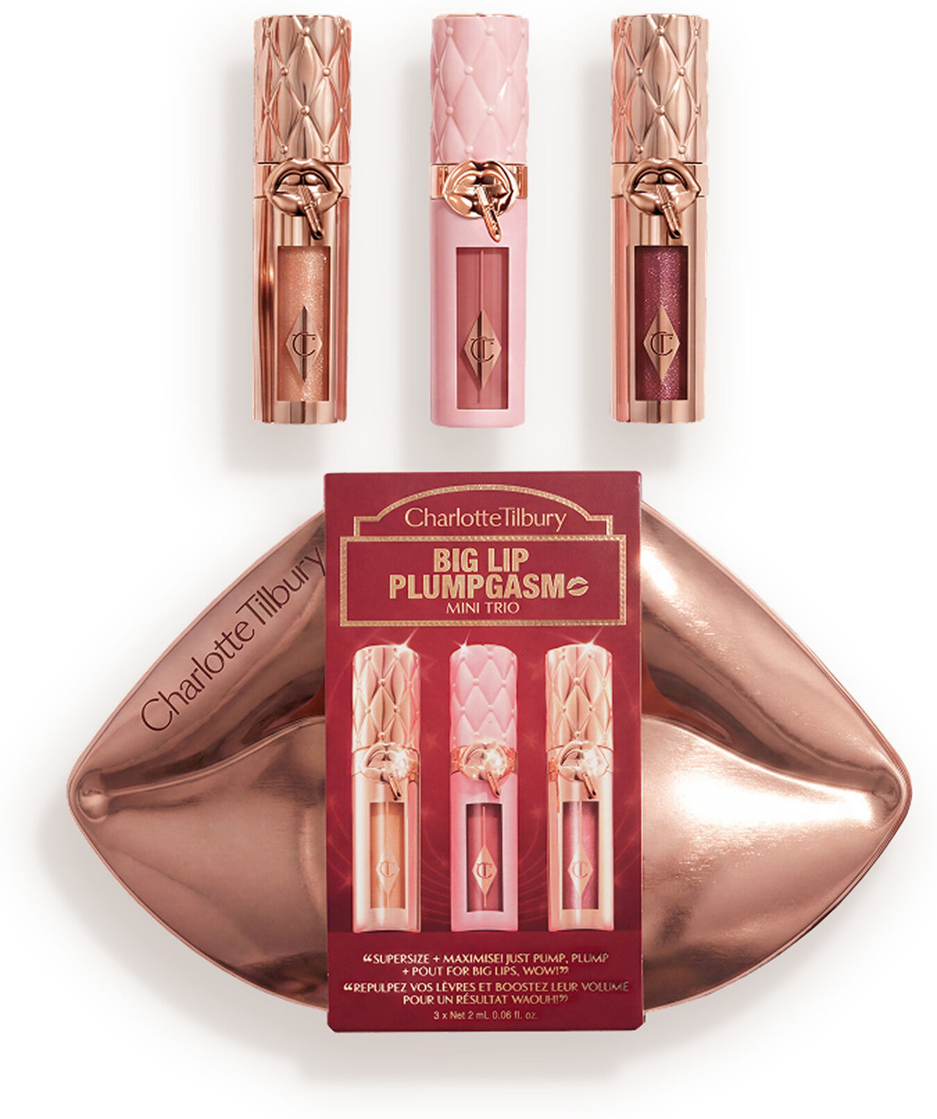 Big Lip Plumpgasm Lip Gloss Mini Trio - Mini Lip Kit Charlotte Tilbury 11467 Big Lip Plumpgasm Mini Trio Size: